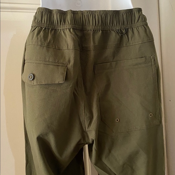 Olive Green Drawstring Pants - Picture 4 of 6